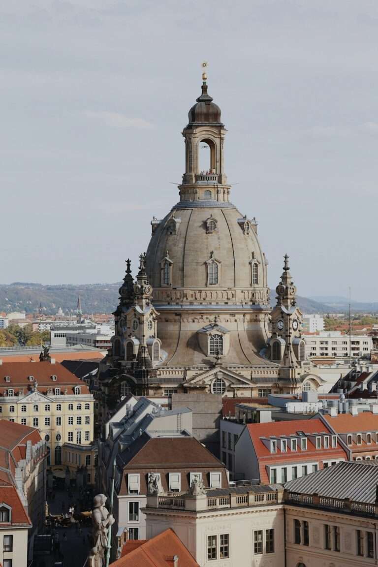 The Frauenkirche dome over Dresden's Neumarkt